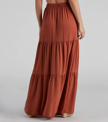 Let's Get Together Tiered Maxi Skirt