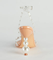 Under The Sea Jewel Faux Pearl Heels