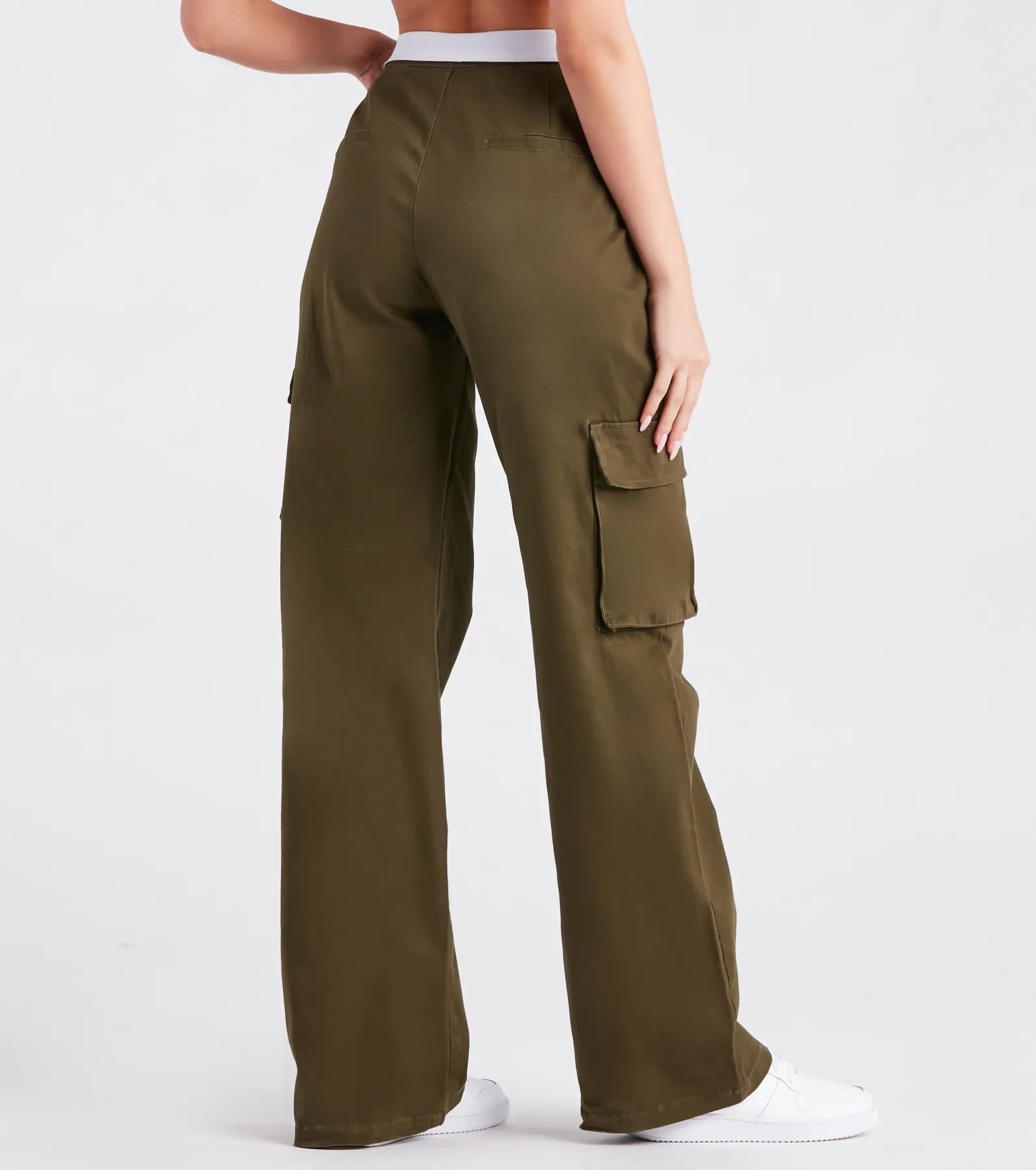 Cool Vibes Fold-Over Waist Cargo Pants