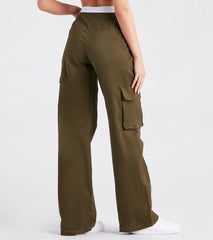 Cool Vibes Fold-Over Waist Cargo Pants