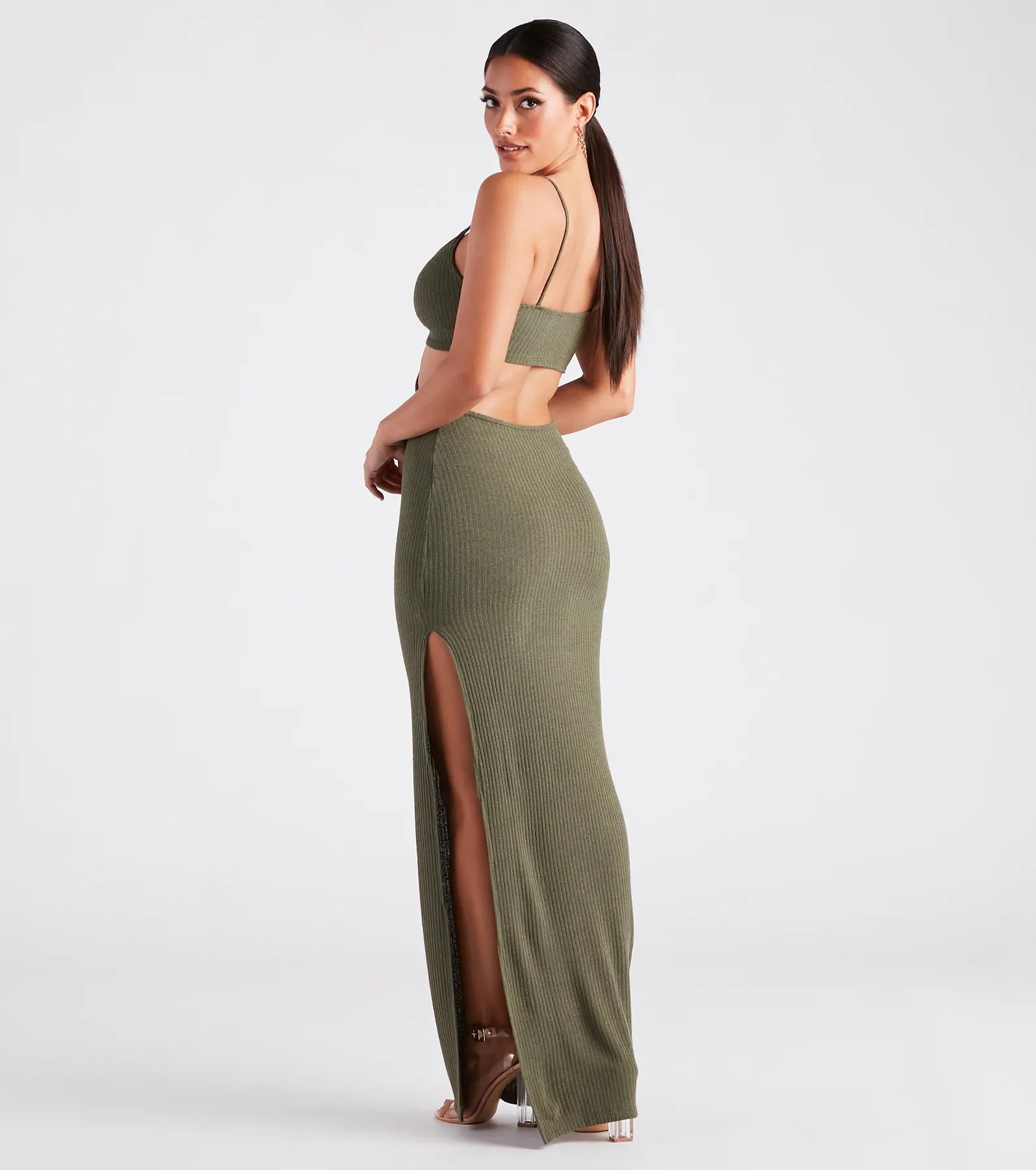 Easy Decision V-Neck Cutout Maxi Dress