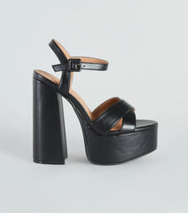 Strut It Out Chunky Platform Block Heels