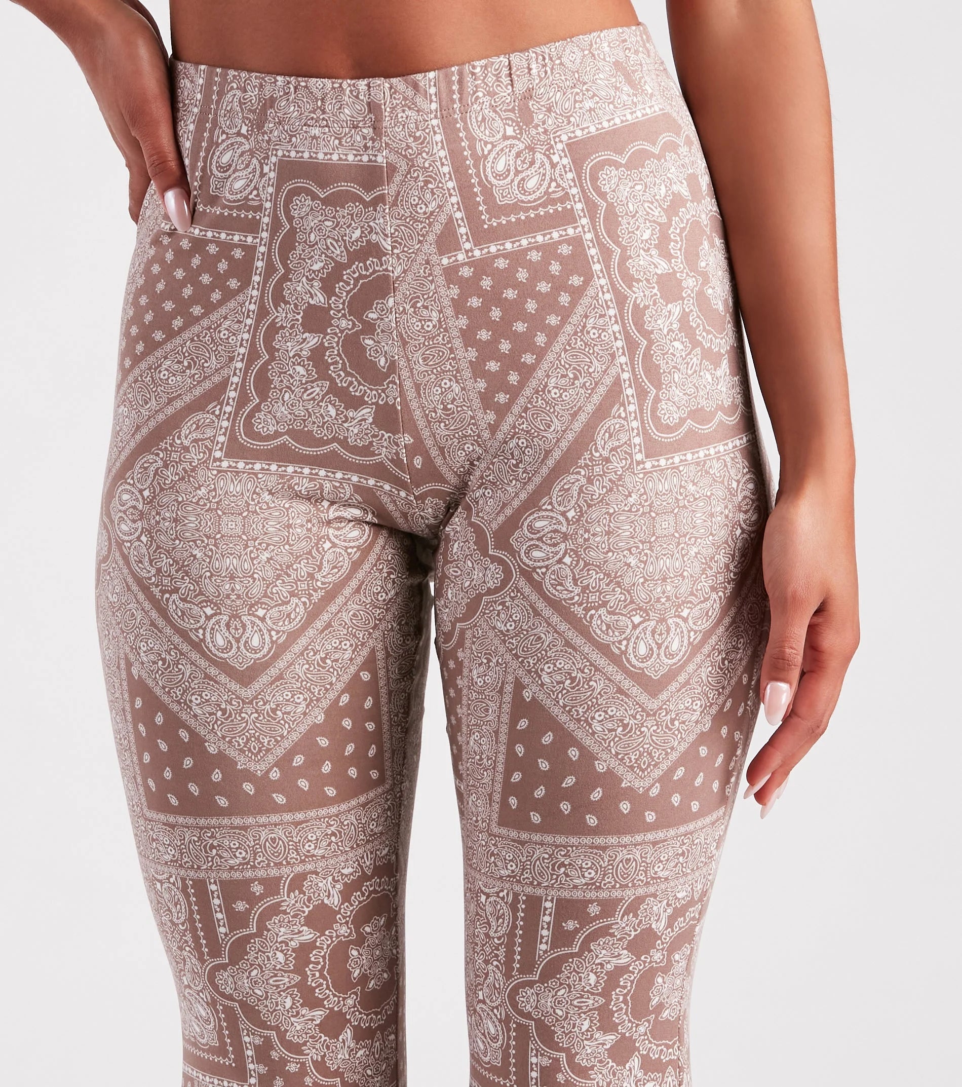 Casual Boho Vibes Paisley Flare Pants