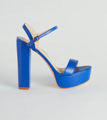 Daring And Chic Platform Block Heels