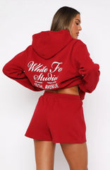 13th Avenue Oversized Hoodie Red