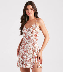 Fresh In Paisley Floral A-Line Dress