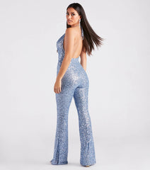 Dance Floor Diva Sequin Backless Jumpsuit