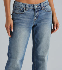 '90s Style Low-Rise Relaxed Fit Jeans