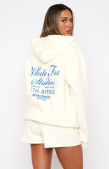 13th Avenue Oversized Hoodie Off White