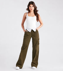 Cool Vibes Fold-Over Waist Cargo Pants