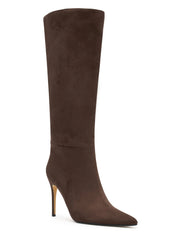 Run Away With Me Knee High Boots Chocolate Suede