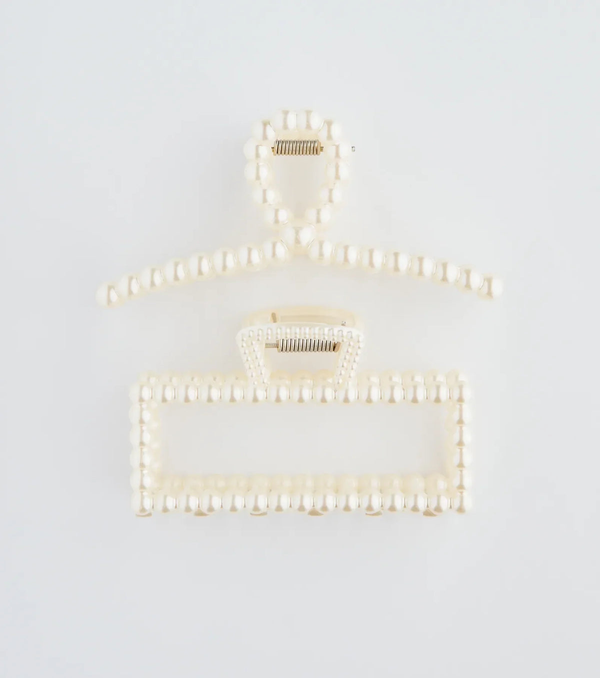 Polished And Chic Pearl Hair Claw Clip Set