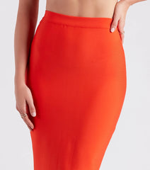 Meet Your Match Bandage Midi Skirt