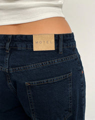 Low Rise Roomy Jeans in Blue Ink