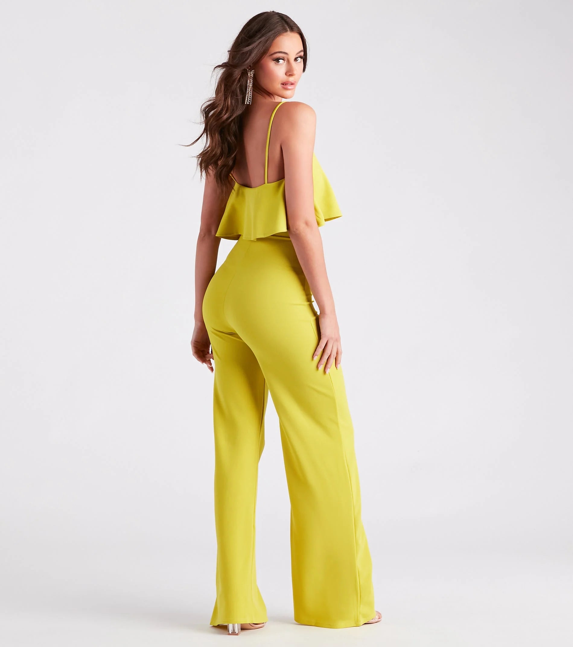 Shake Things Up Ruffled Wide-Leg Jumpsuit