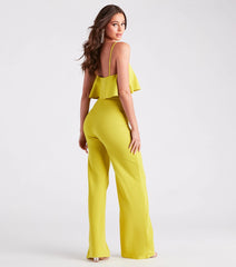 Shake Things Up Ruffled Wide-Leg Jumpsuit