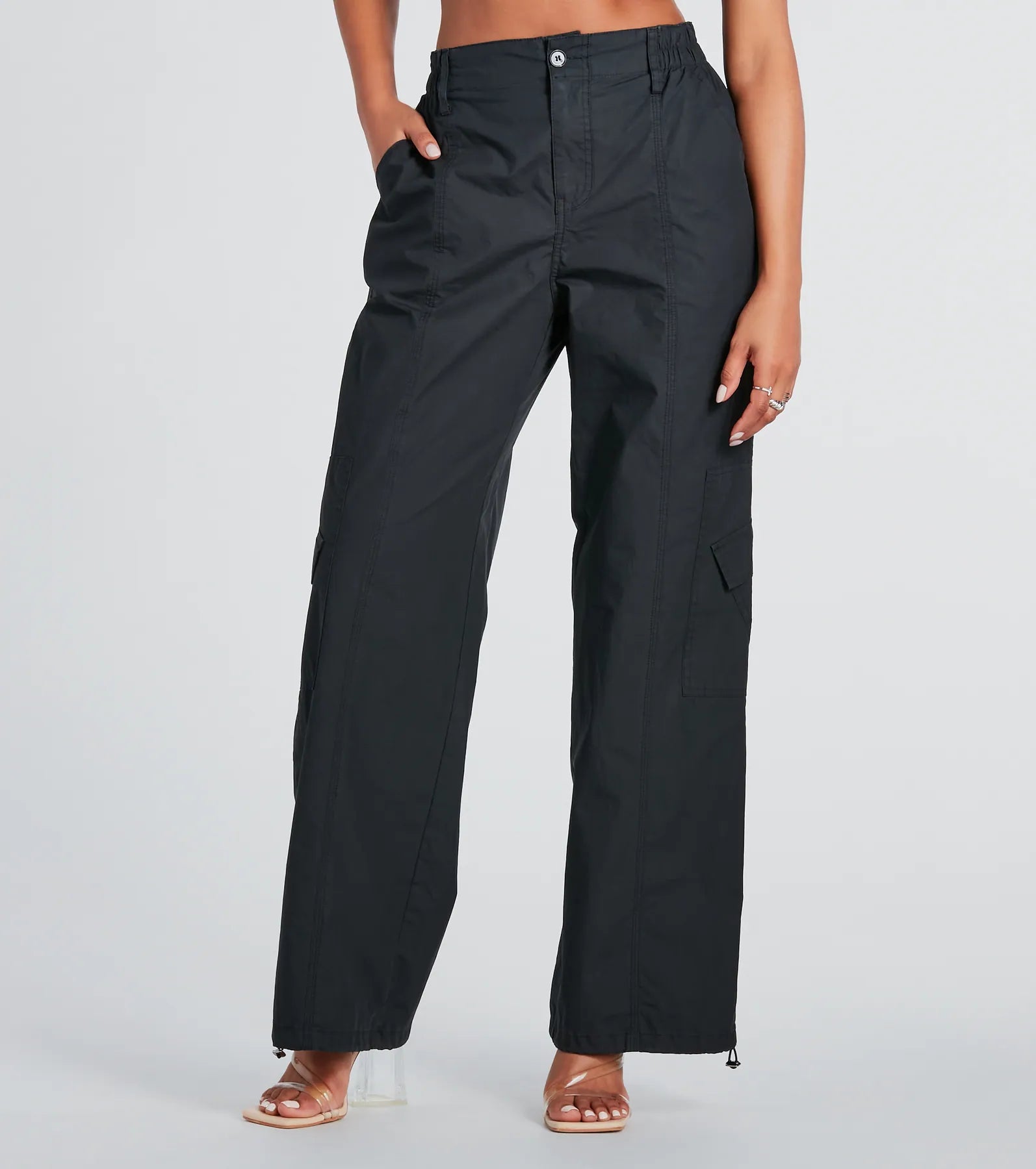 Major Cool Girl Parachute Cargo Pants