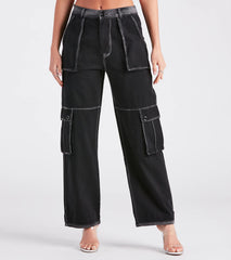 Casual Hangout Straight-Leg Cargo Pants