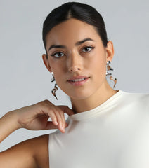 Add Some Drama Spiral Drop Earrings